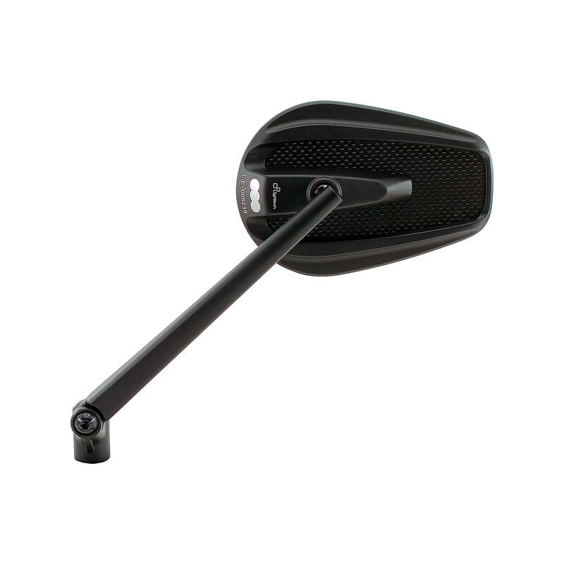 Pair of Aluminium-Carbon Mirrors (M10x1.25)(2 Right + 1 Left Pins) for Ktm, Bmw Nero